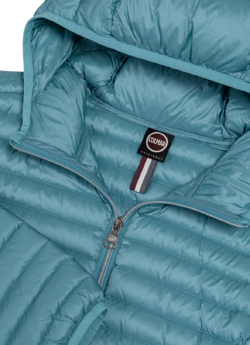 Colmar Originals Clear Blue Quilted Hooded Jacket