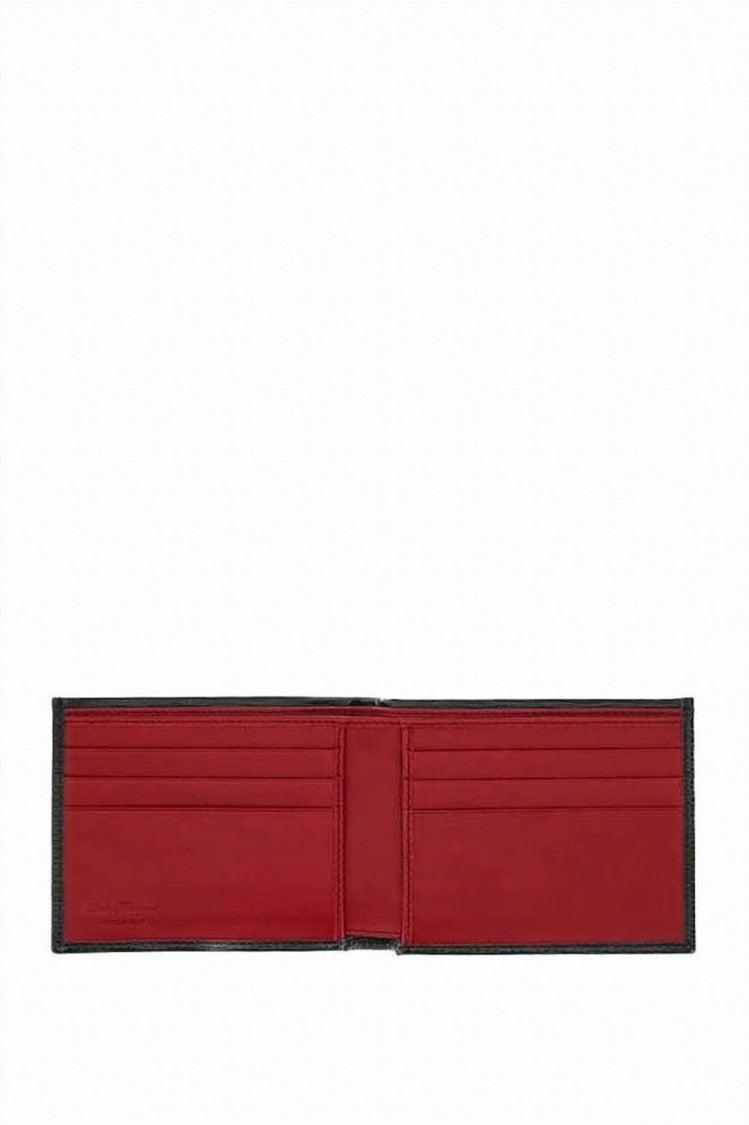 Salvatore Ferragamo Textured Calf Leather Bifold Wallet