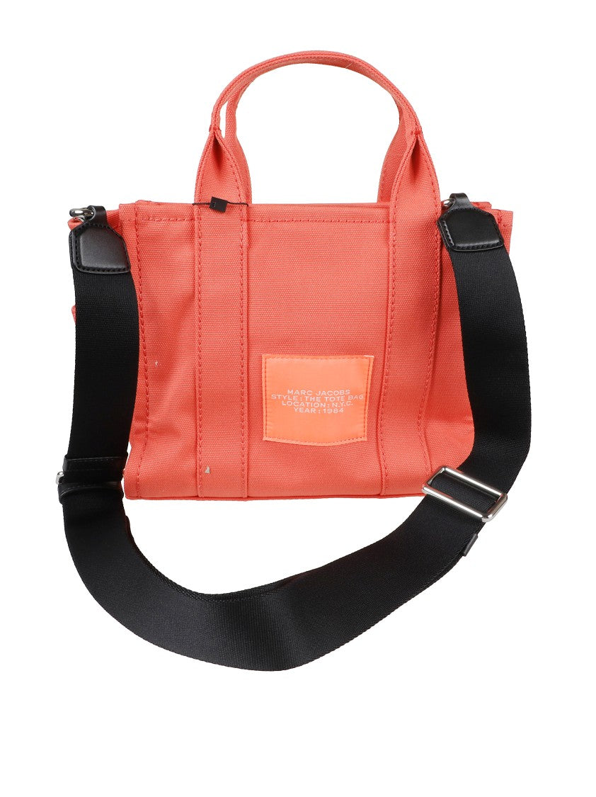 Marc Jacobs Structured Tote Bag With Detachable Shoulder Strap And Bold Lettering