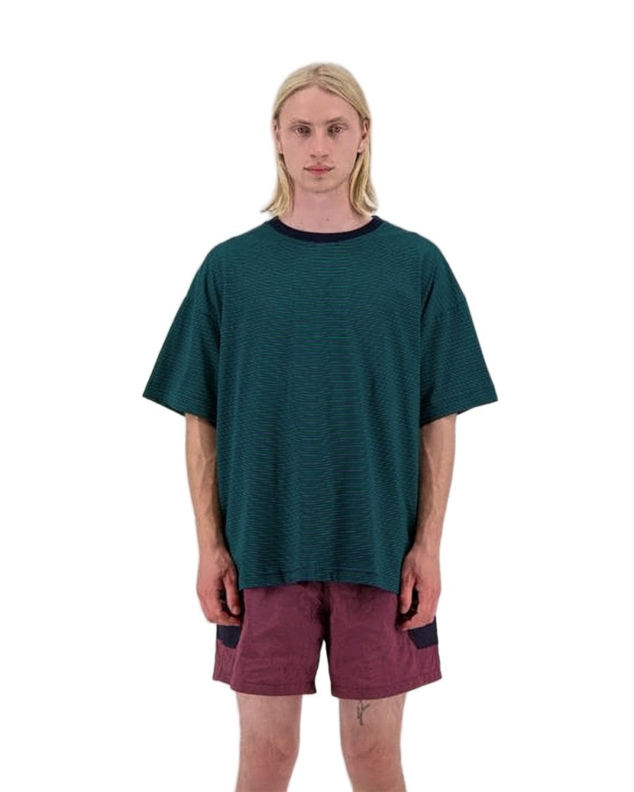 Howlin Relaxed Fit Short-Sleeved T-Shirt With Contrasting Neckline