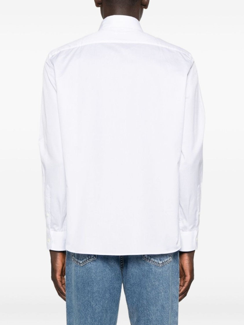 Brunello Cucinelli Crisp White Button-Down Shirt With Structured Collar