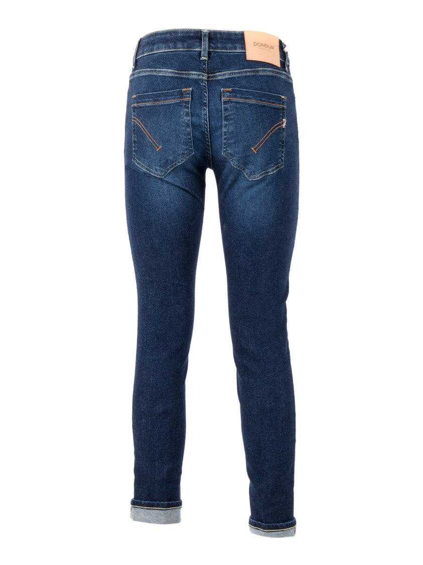 Dondup Monroe Slim Fit Cropped Jeans