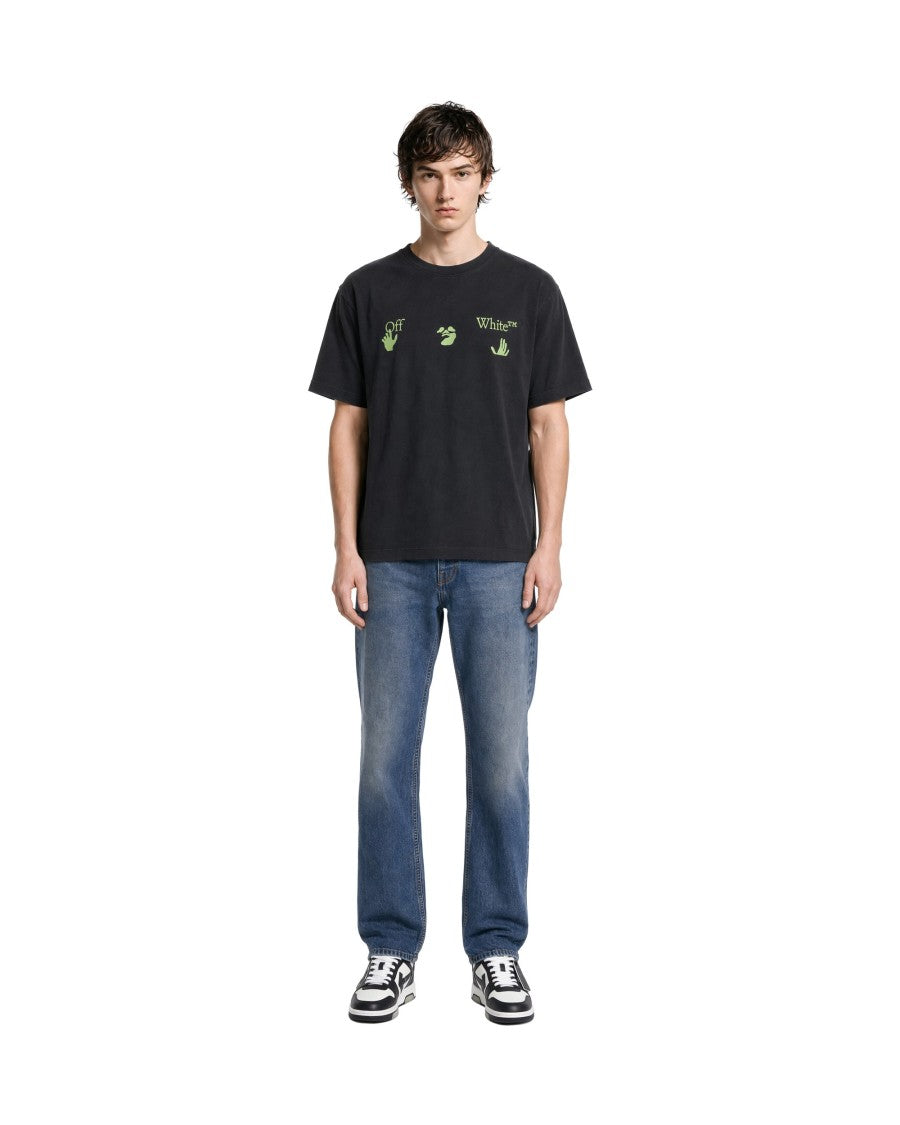 Off-White Black Cotton Bacco Arrow Skate T-Shirt
