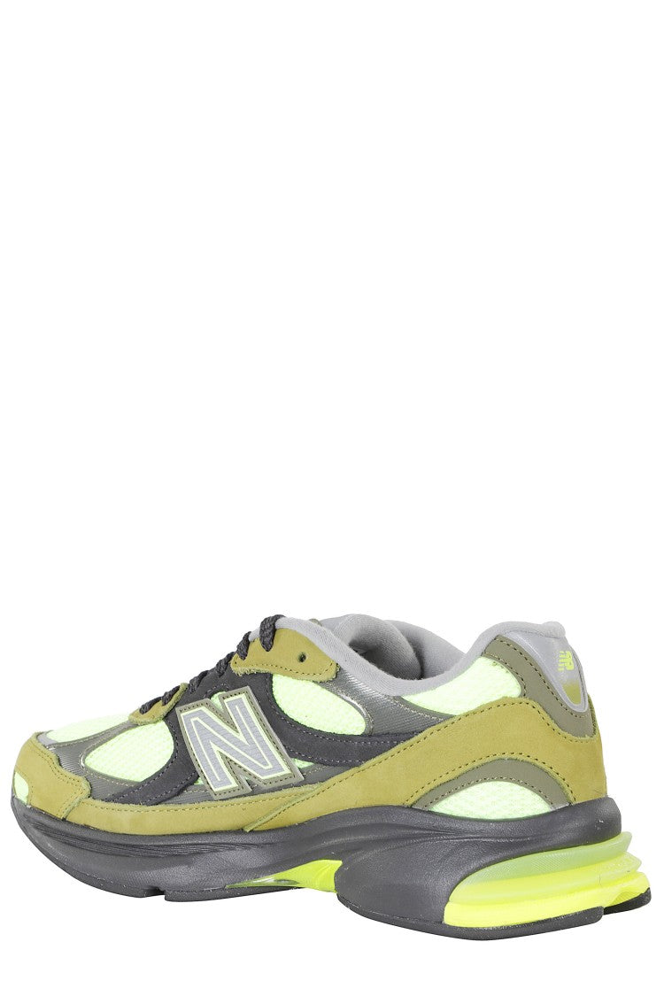 New Balance Green 2010 Side Design Mesh Leather Sneakers