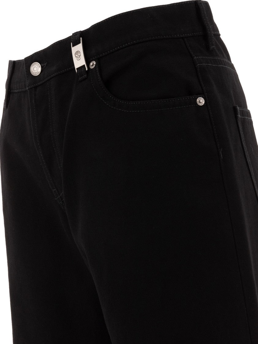 Alexander Mcqueen Straight-Leg Black Trousers With Clean Silhouette