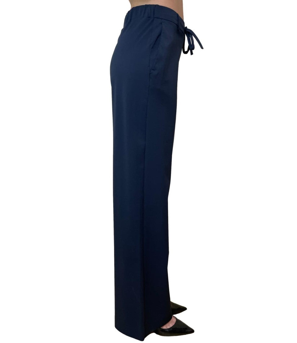 Max Mara Blue Mmlagoraio Polyamide Casual Trousers