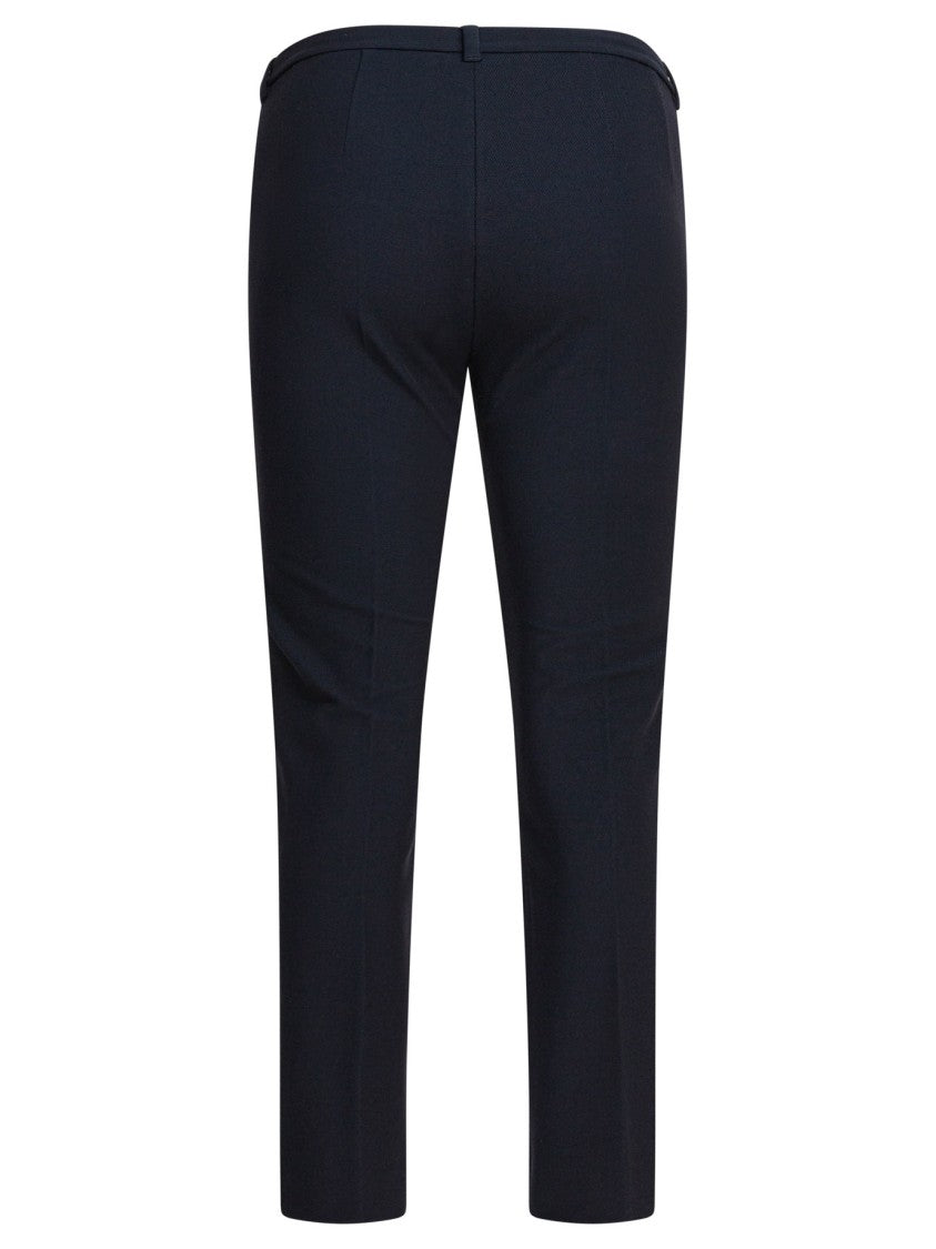 Max Mara Slim Cropped Trousers With Mid-Rise Waist