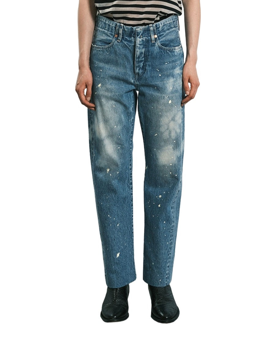 Tanaka Relaxed-Fit Straight Jeans With Distressed Details
