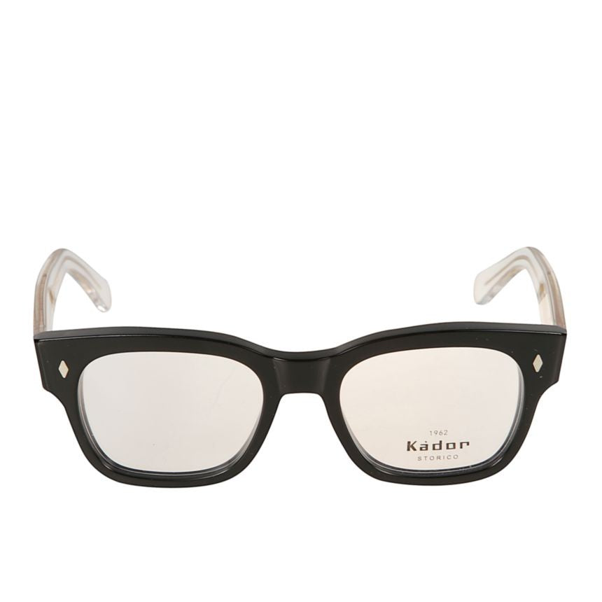 Kador Timeless/N 1962 Bold Rectangular Frame Sunglasses With Translucent Temples