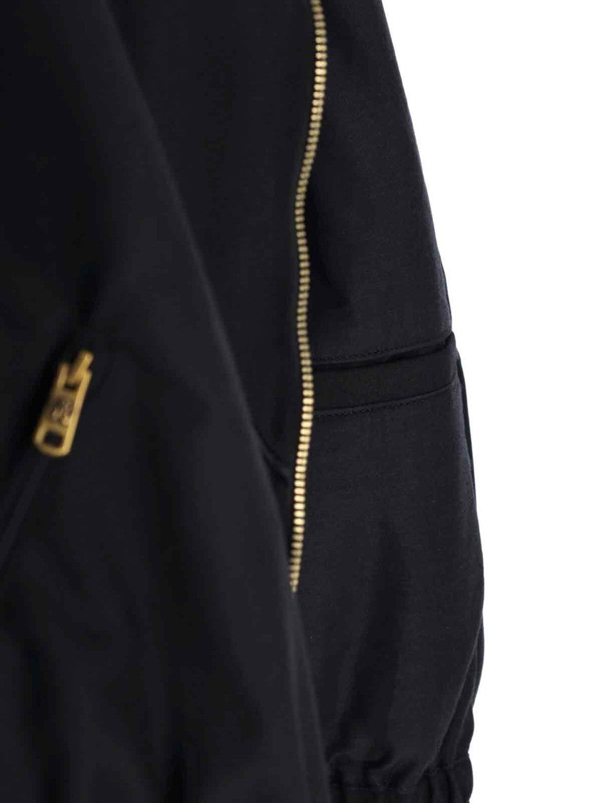 Willy Chavarria Black Structured Minimalist Zipper Cotton Casual Jacket