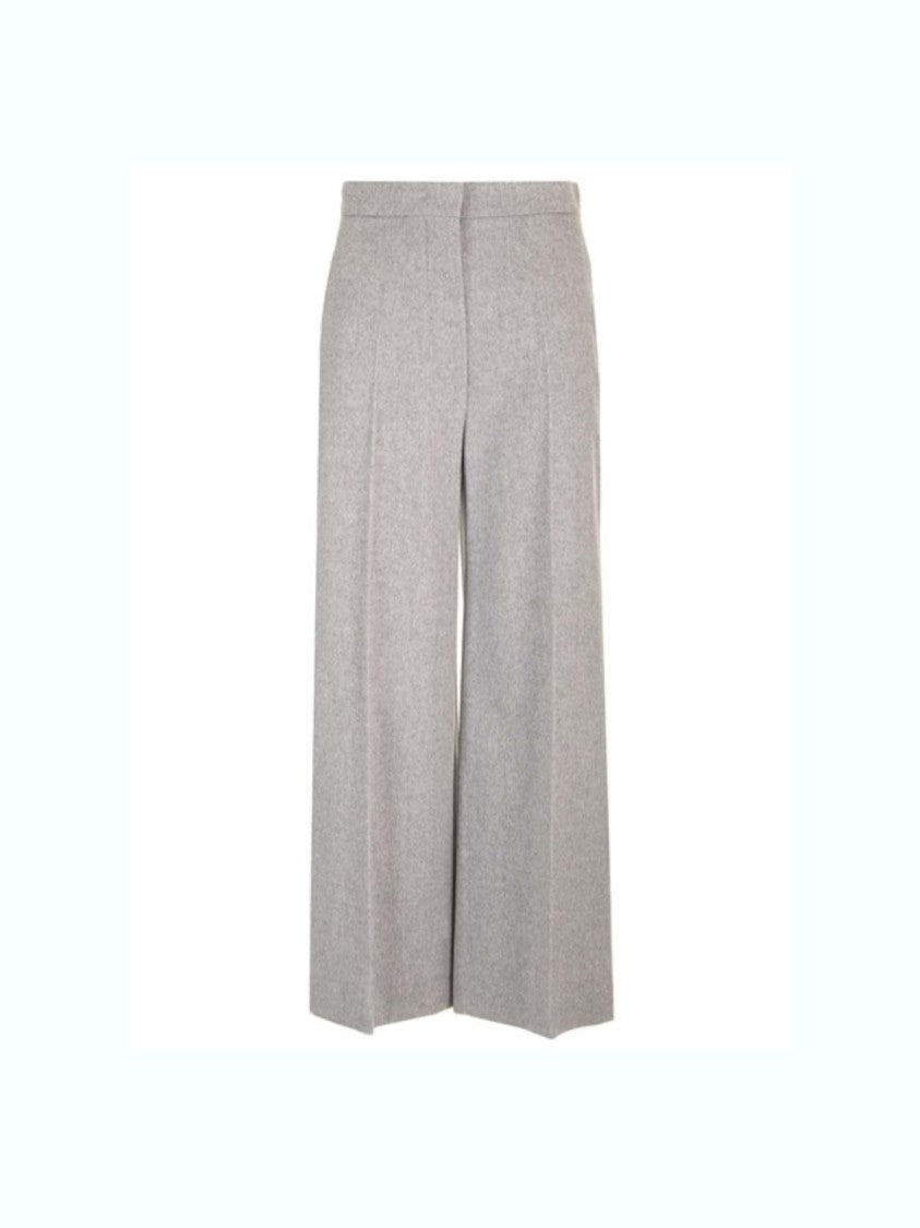 Max Mara Cropped Wide-Leg Pants In Premium Pure Wool Drap