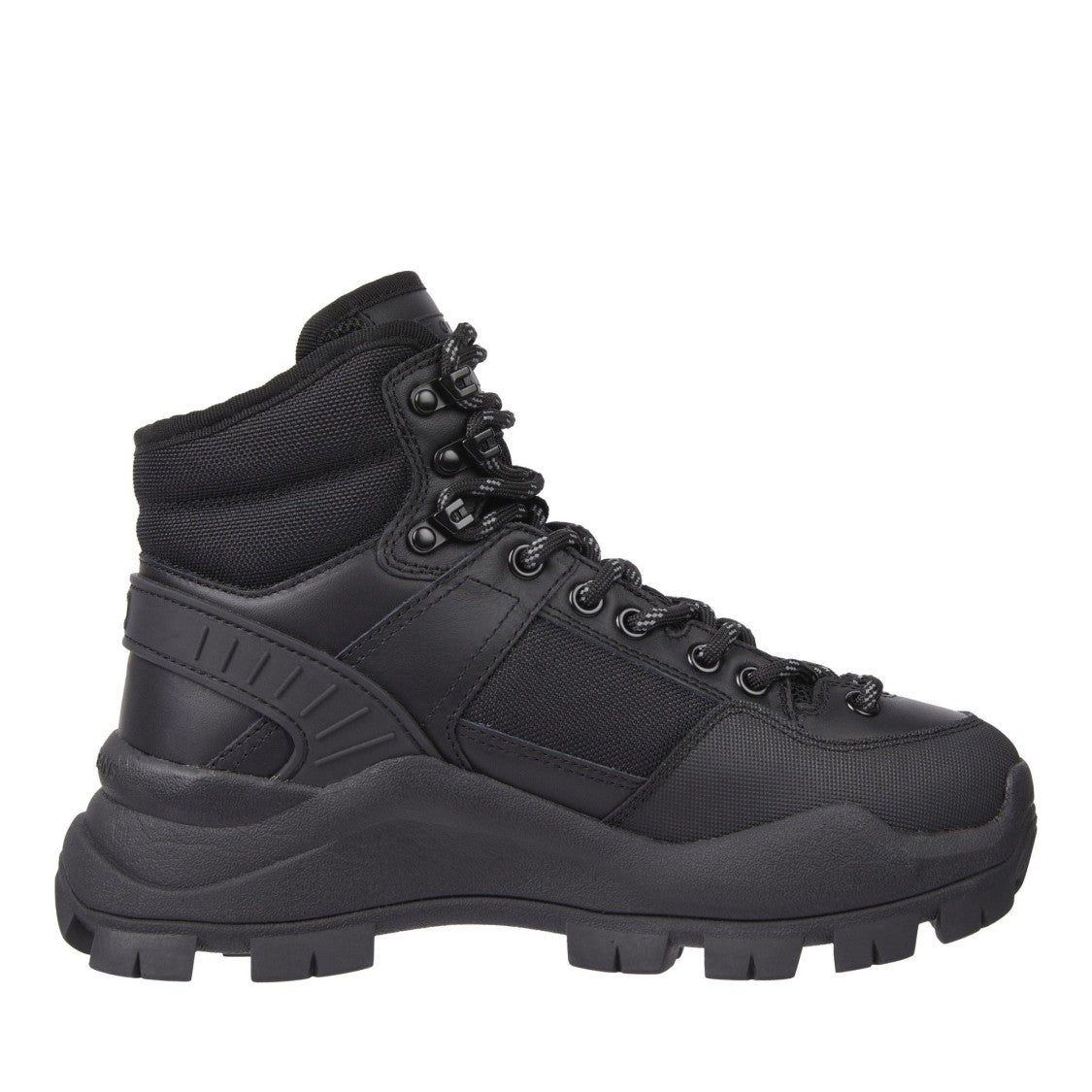 Tommy Jeans Black Chunky Rubber Sole Hybrid Boots