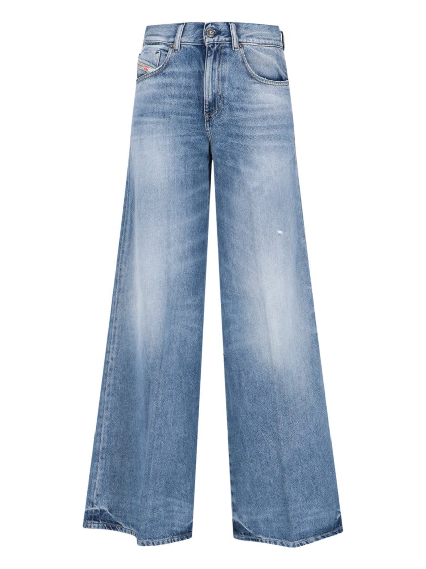 Diesel "1978 D-Akemi" Wide Jeans – Light Blue