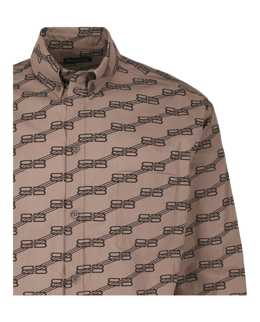 Balenciaga Monogram Long Sleeve Shirt