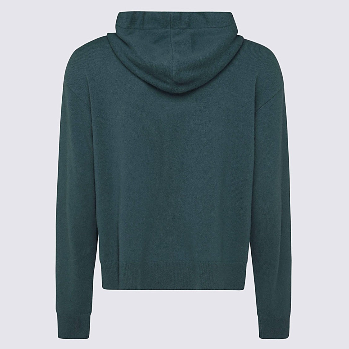 Dsquared2 Dark Green Hooded Sweater With Front Kangaroo Pocket And Printed Design