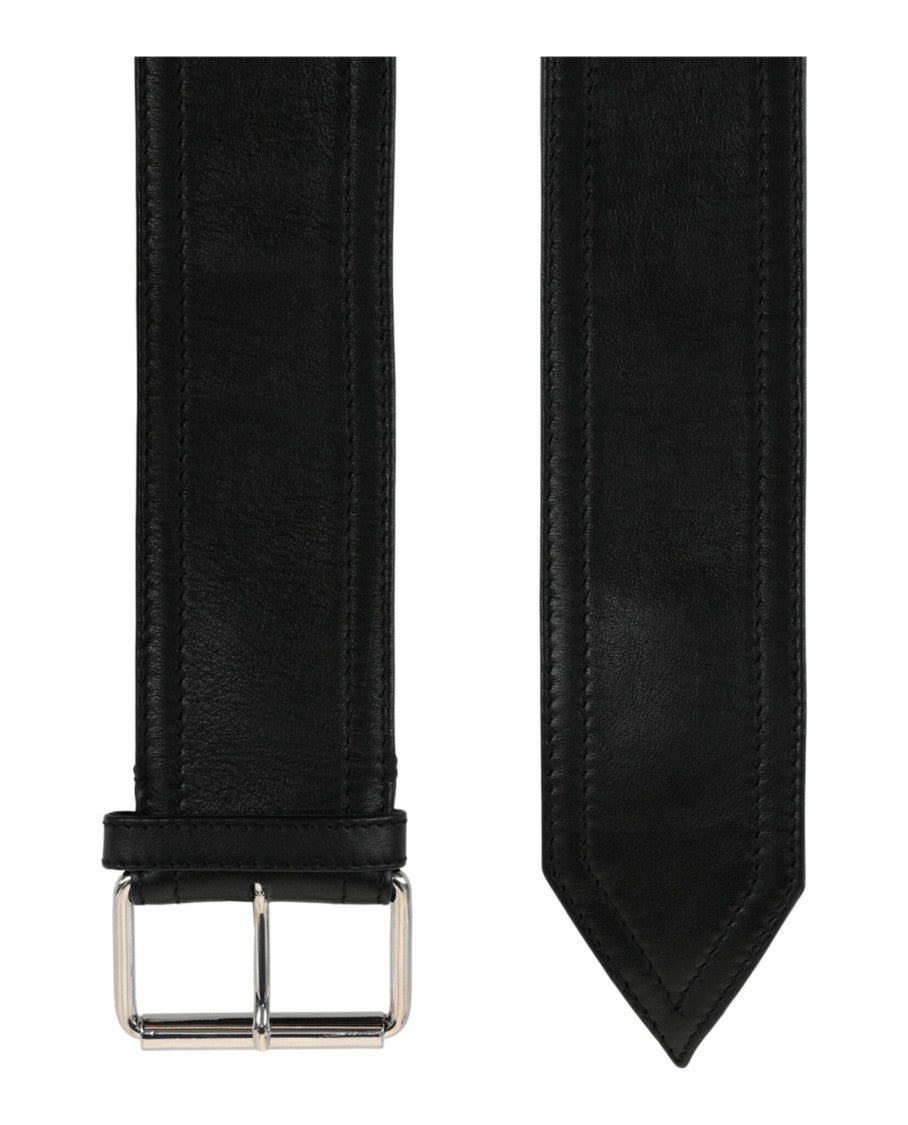 Alexander Mcqueen Wide Leather Belt