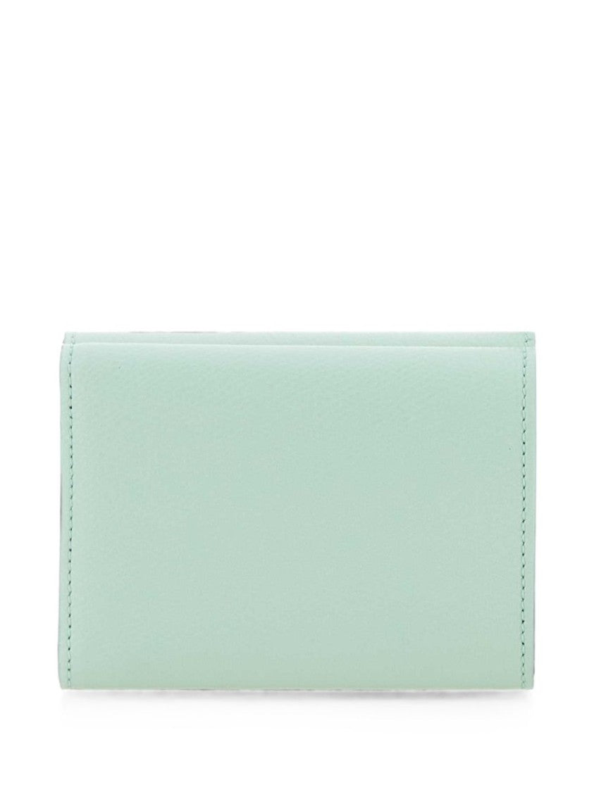 Fendi Black Rectangular Two-Tone Gold Wallet