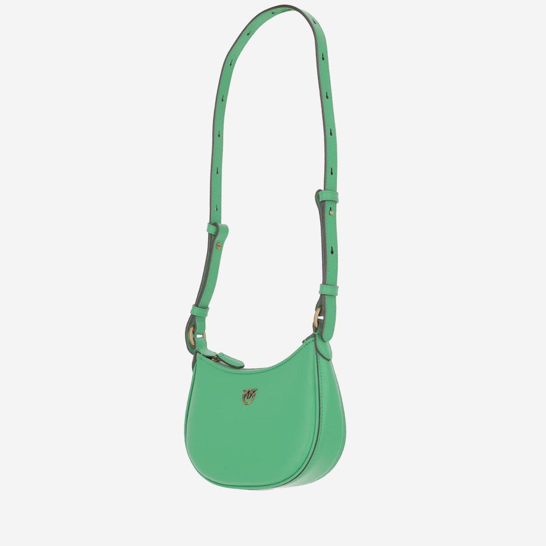 Pinko Baby Half Moon Leather Shoulder Bag