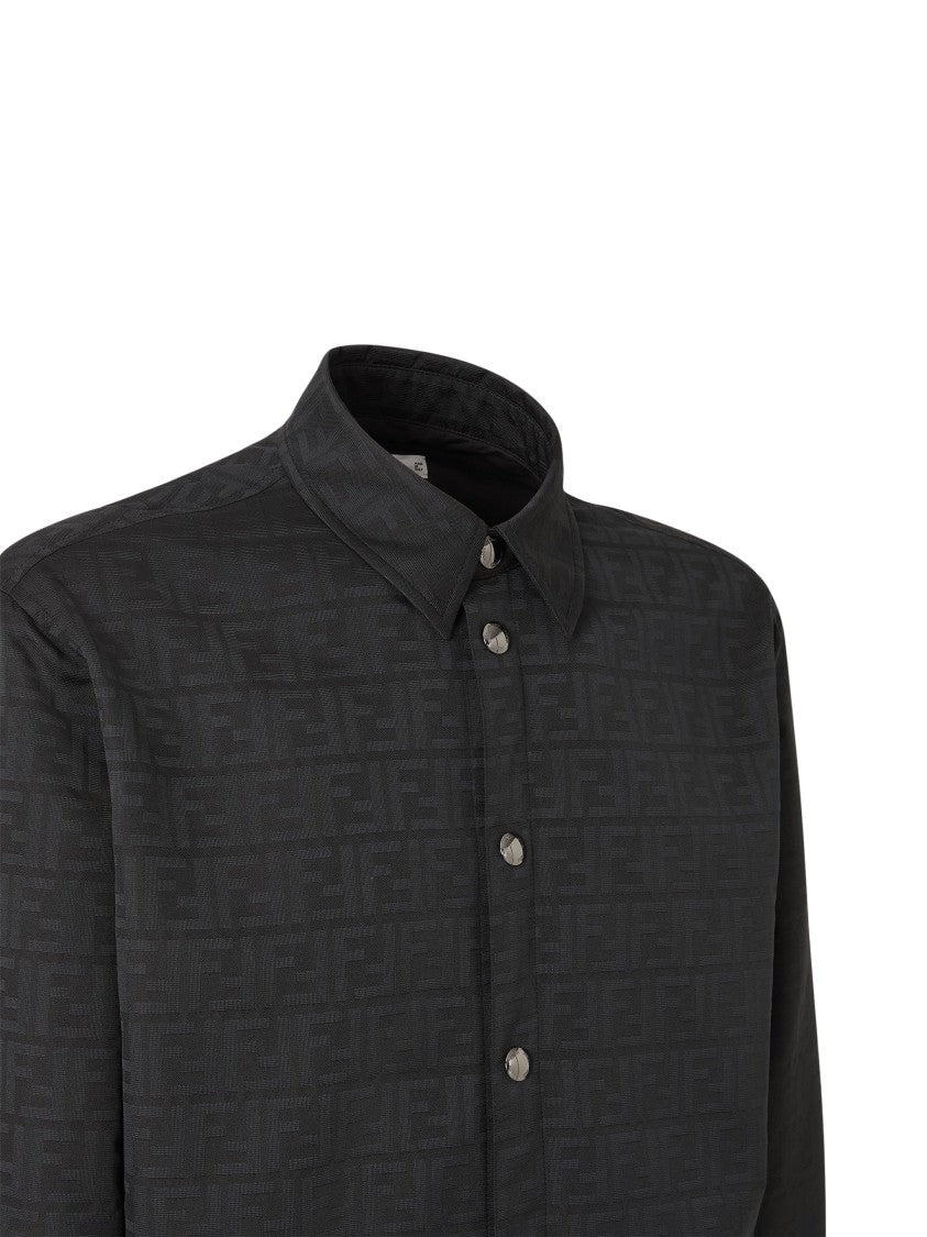 Fendi Classic Embossed Nylon Blouson - Black