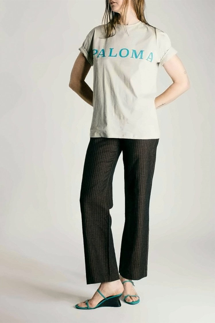 Paloma Wool Straight-Leg Pants With Subtle Pinstripe And Tailored Silhouette