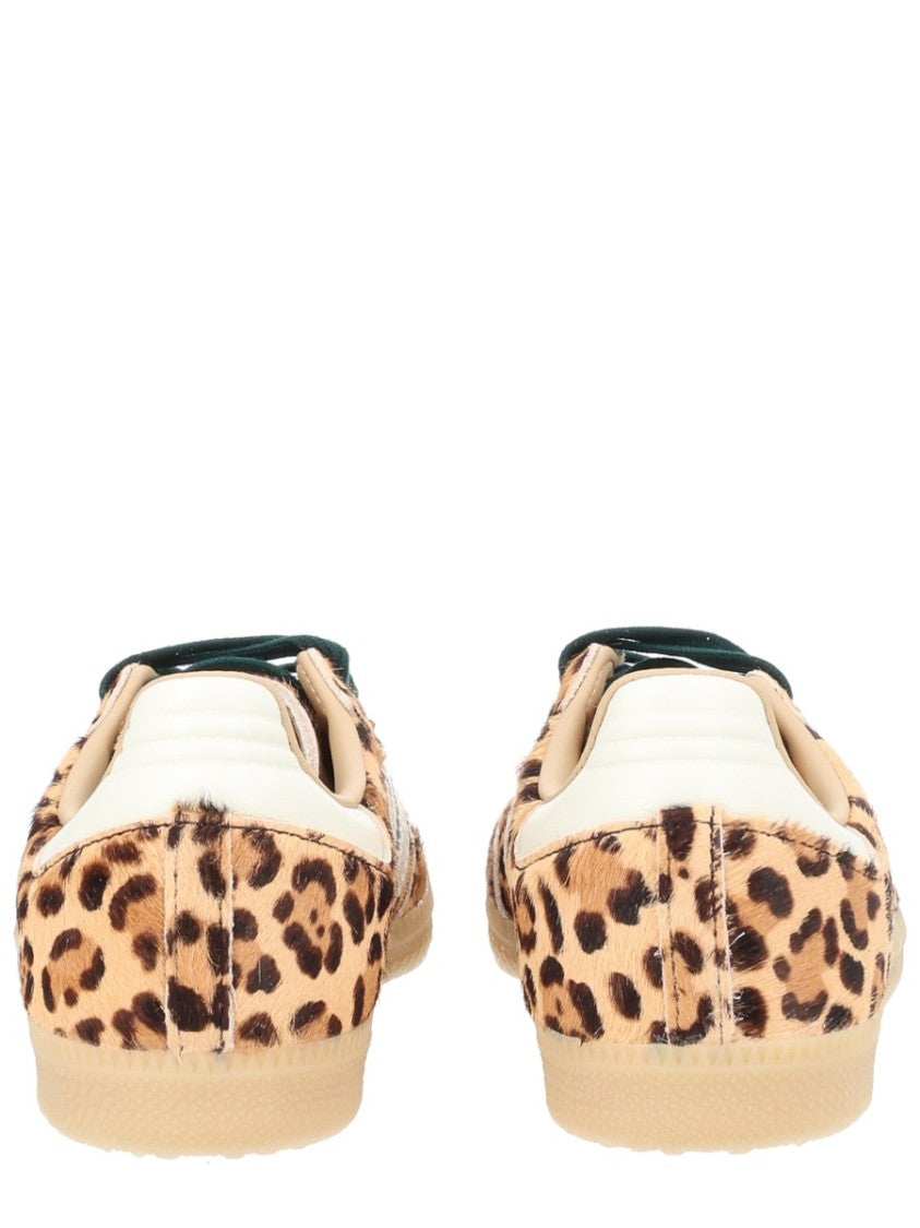Adidas Originals Multicolor Leopard Print White Stripes Sneakers