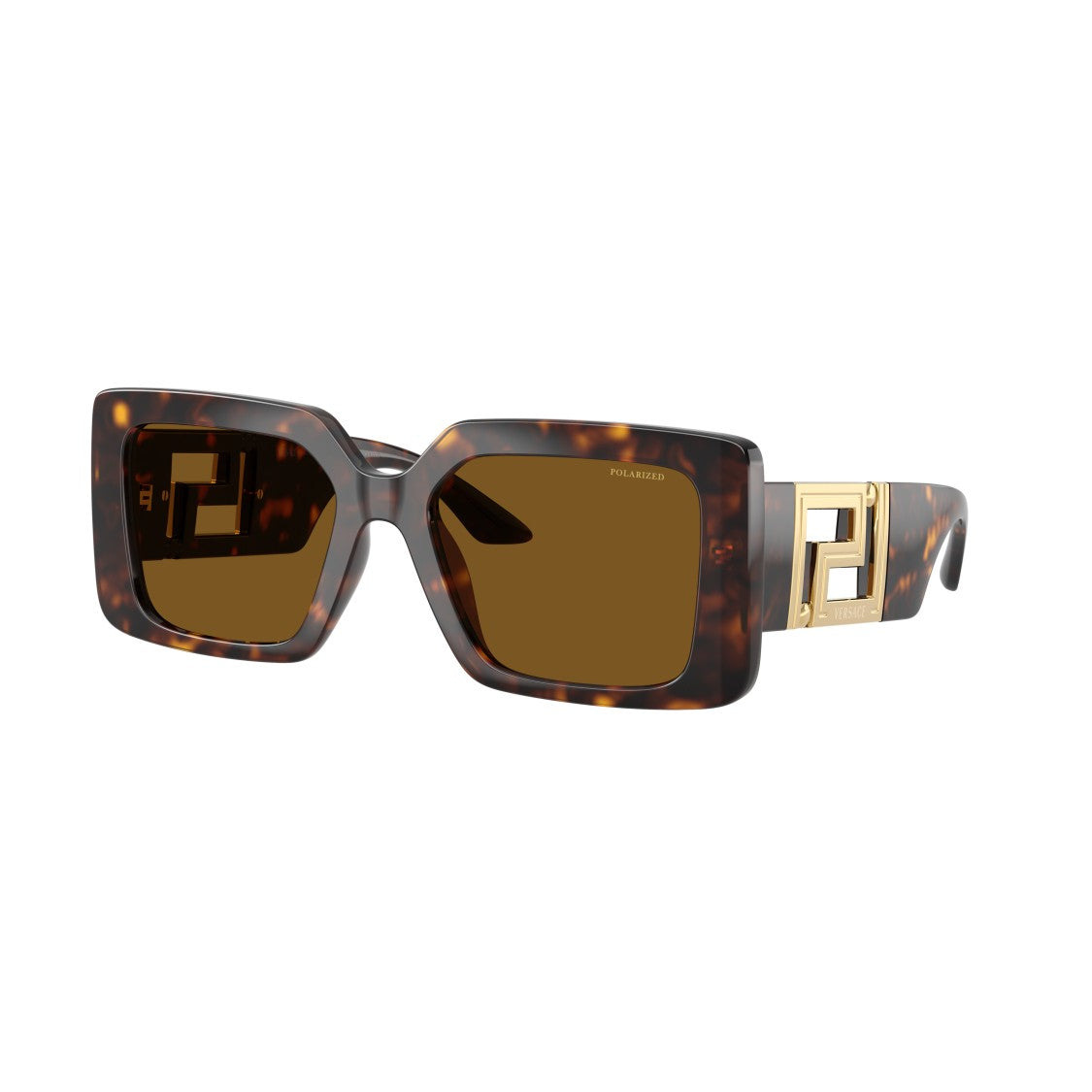 Versace 0Ve4505u Rectangular Tortoiseshell Sunglasses