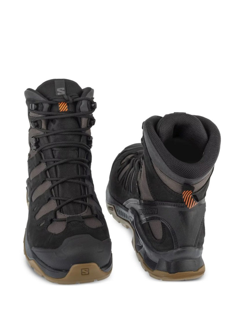 Salomon Rugged High-Top Sneakers With Leather