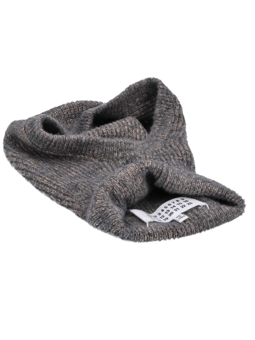 Maison Margiela Grey Wool-Blend Four Stitches Balaclava