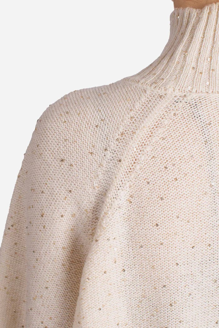 Paolo Fiorillo Capri High Ribbed Mock Neck Sweater