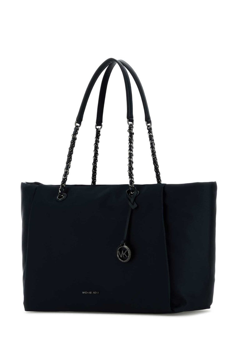 Michael Michael Kors Black Nylon Large Georgia Shopping Bag