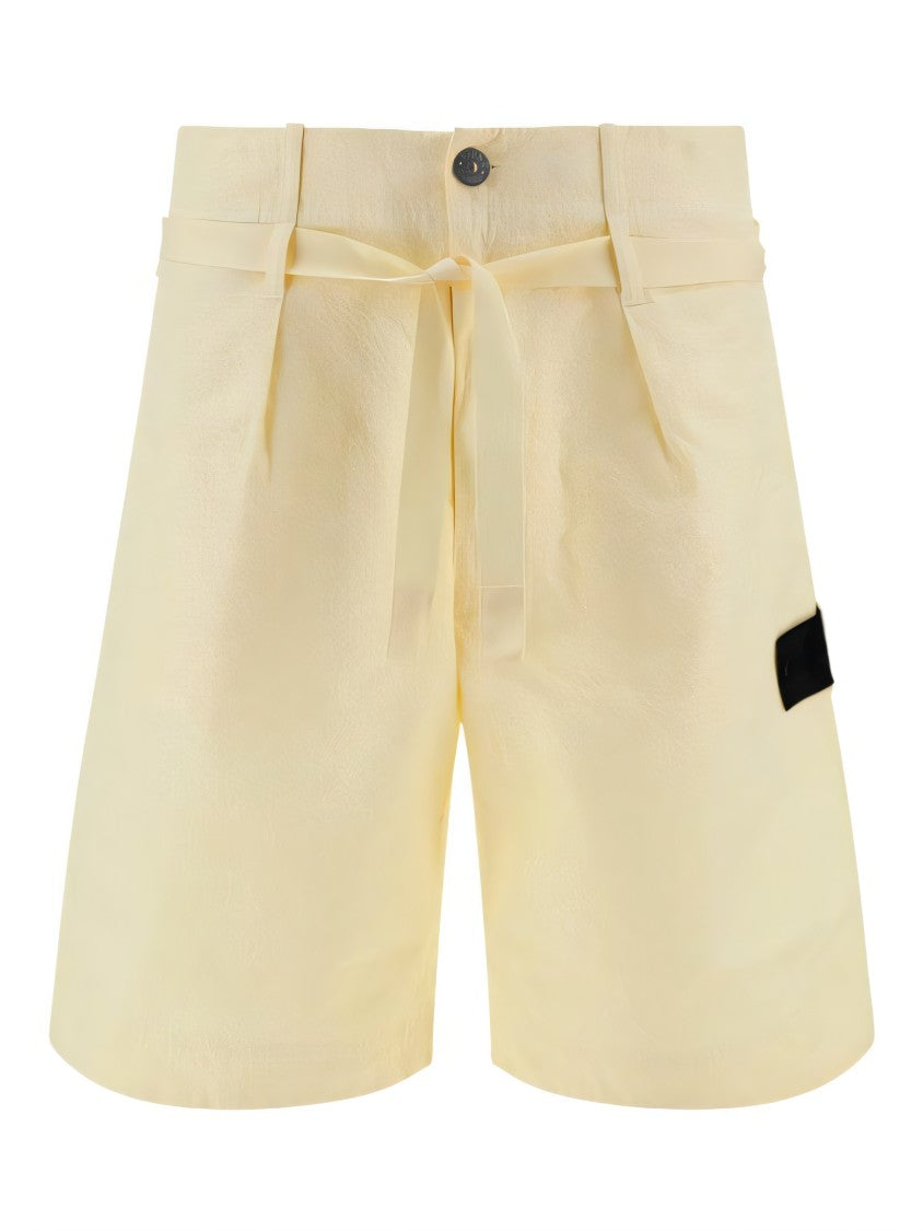 Stone Island Relaxed Fit Shorts With Textured Finish