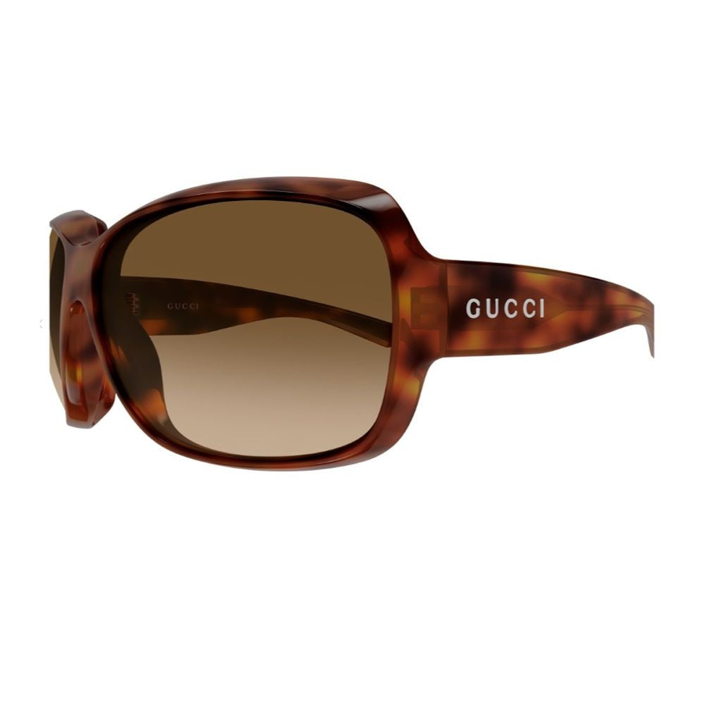 Gucci Oversized Soft-Square Sunglasses With Sculpted Front Gg2176s Linea Institutional Logo