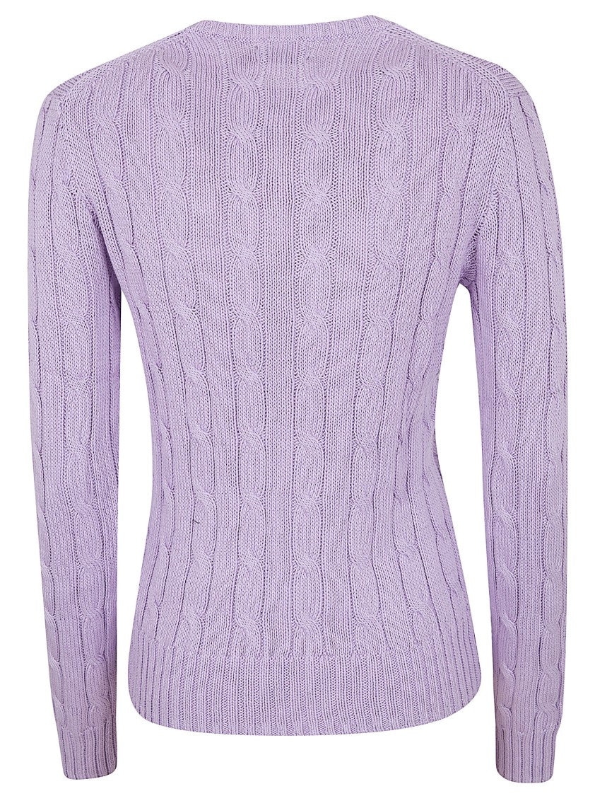 Polo Ralph Lauren Cable Knit Pullover With Embroidered Pony Detail