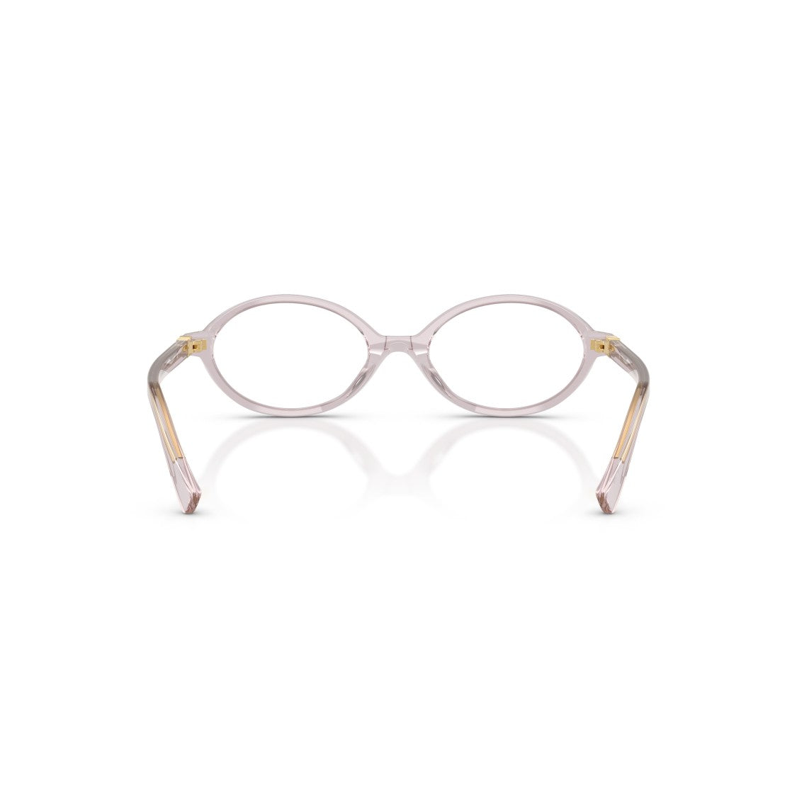 Miu Miu 0Mu 01Xv Translucent Acetate Oval Frame Eyeglasses