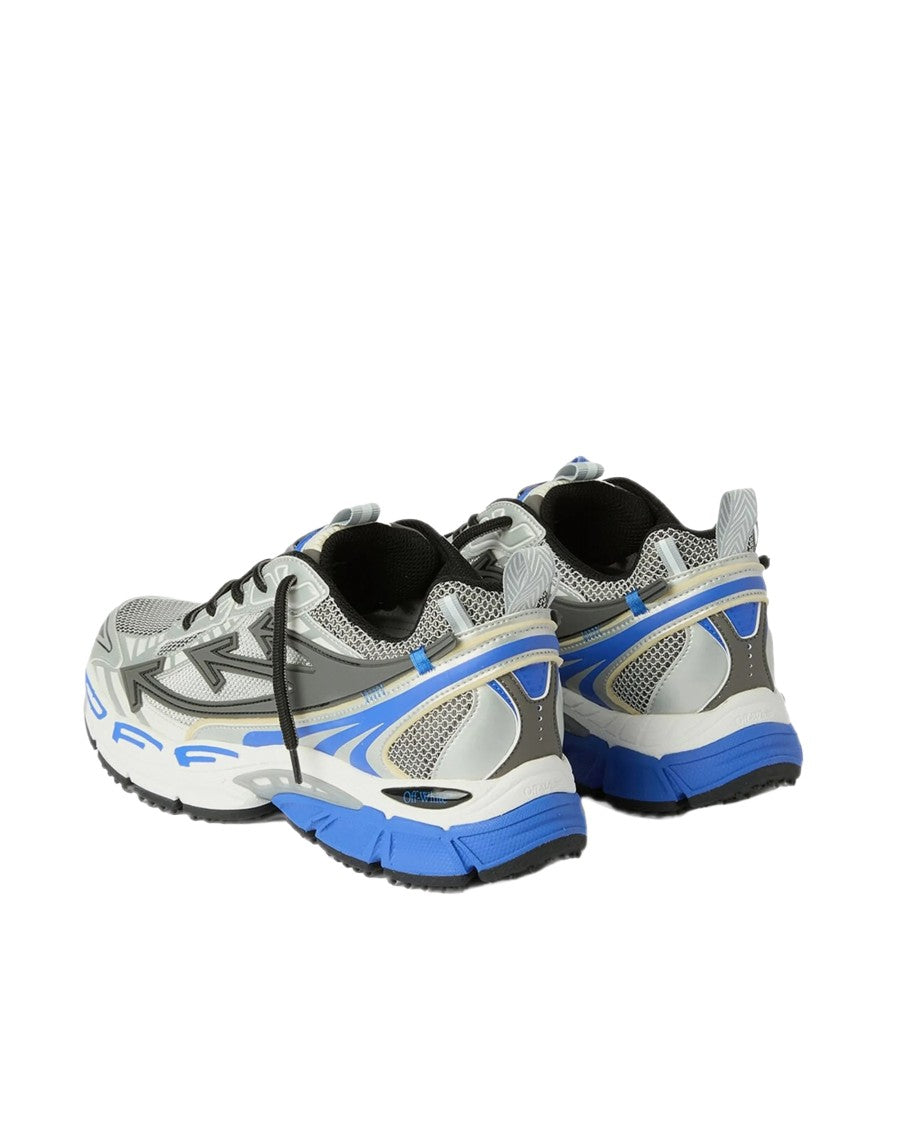 Off-White Be Right Back Mesh Synthetic Leather Running Sneakers