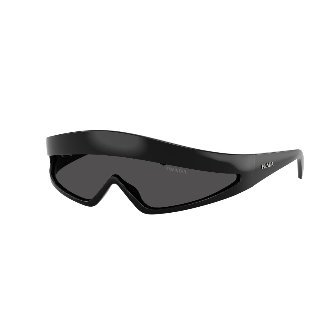 Prada 0Pr B20s Futuristic Black Sunglasses