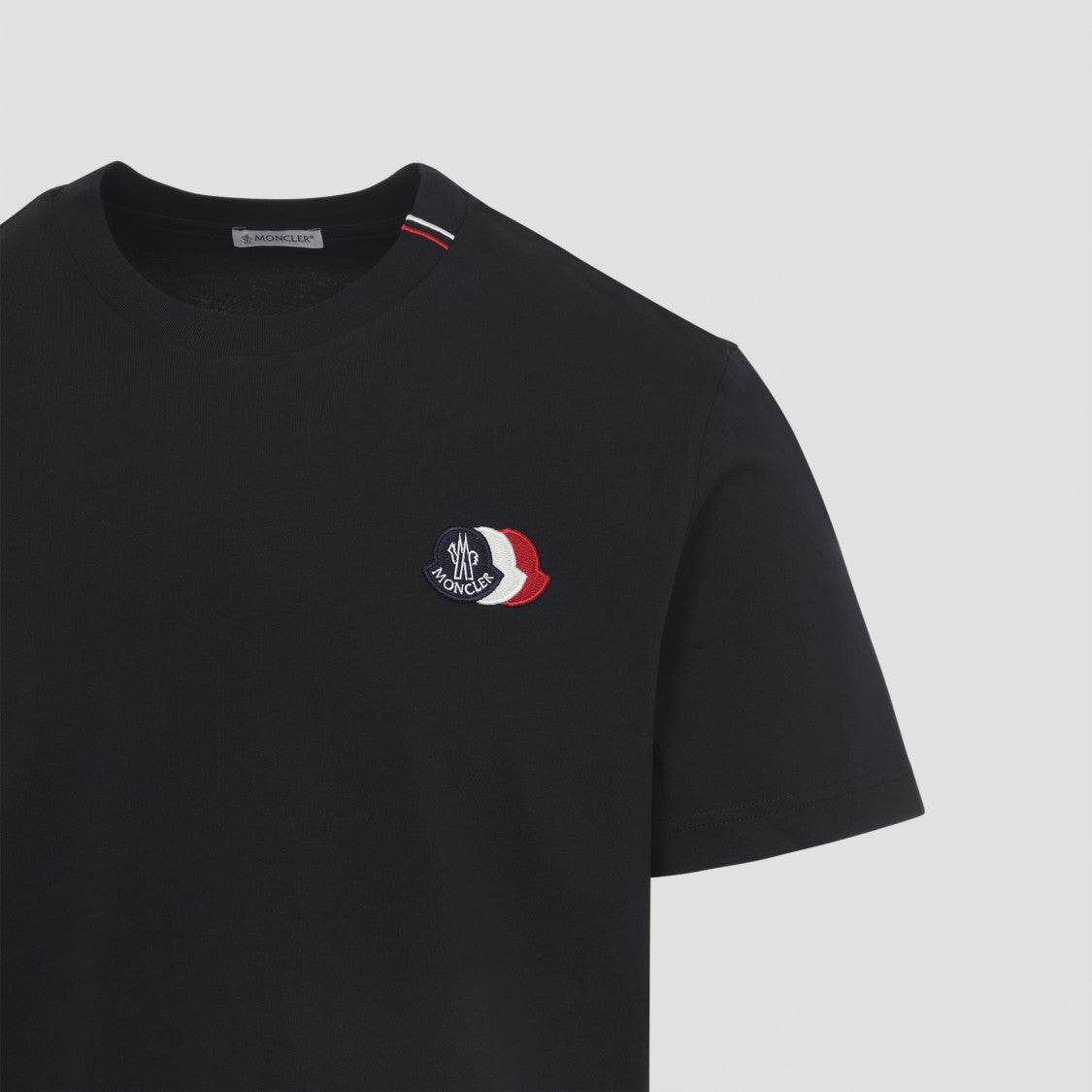 Moncler Short-Sleeved Cotton Crew Neck T-Shirt