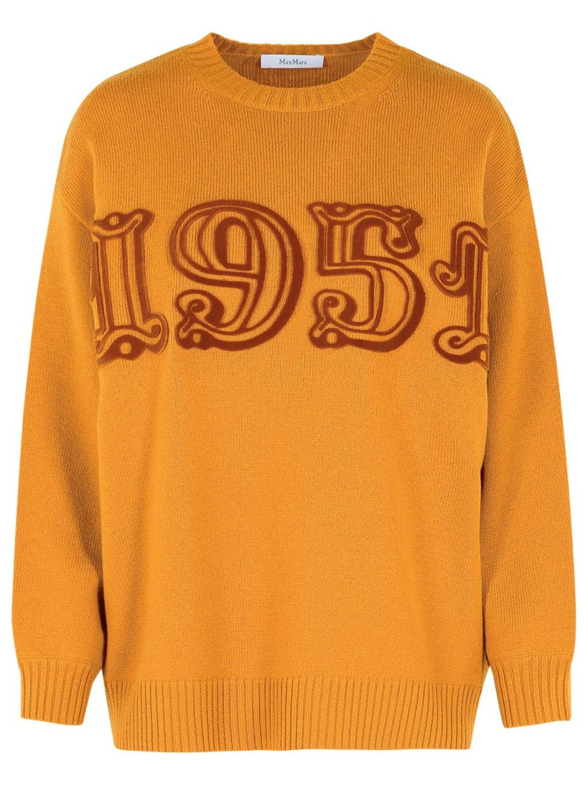 Max Mara Fido' Brown Wool Blend T-Shirt