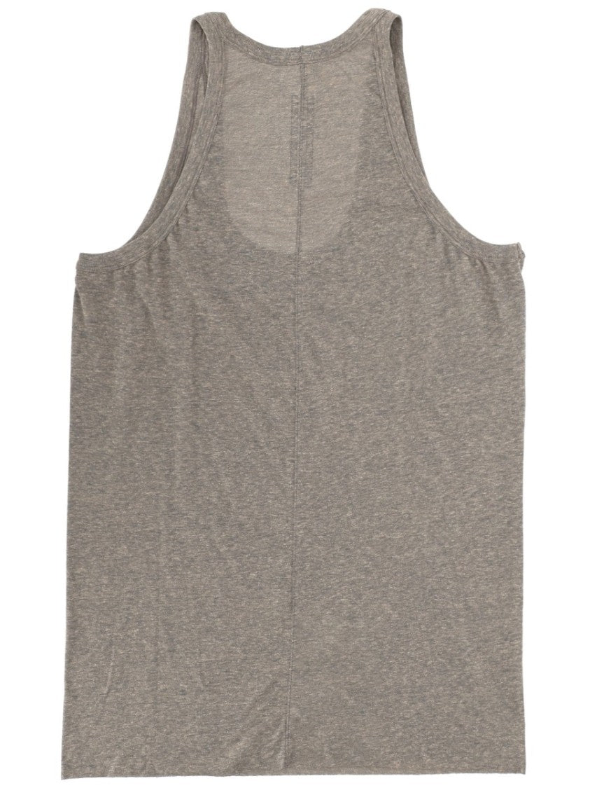 Rick Owens Sleeveless Scoop Neck Seam Tank Top