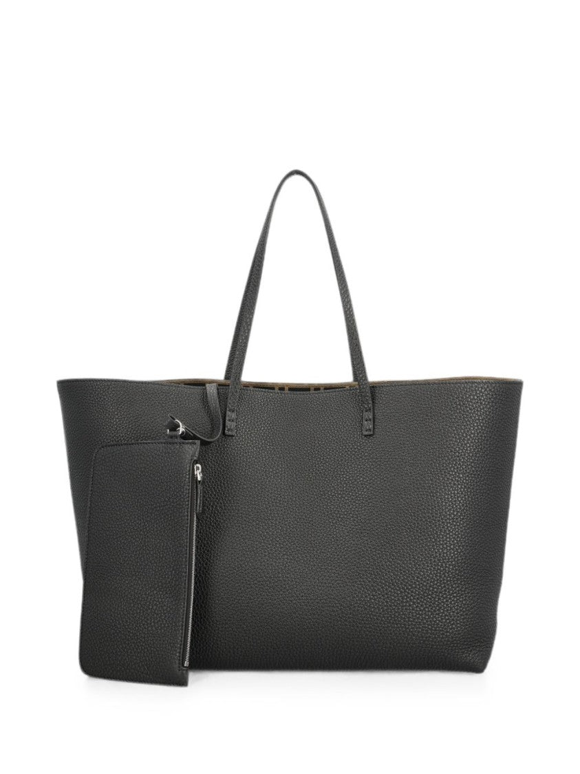 Fendi Textured Leather Tote Bag