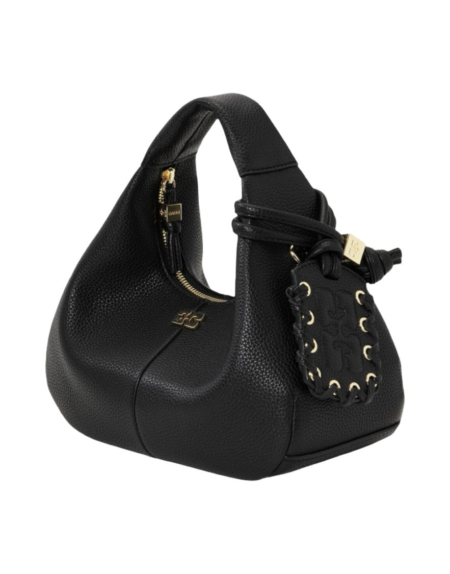 Ganni Hobo Mini Grained Bag