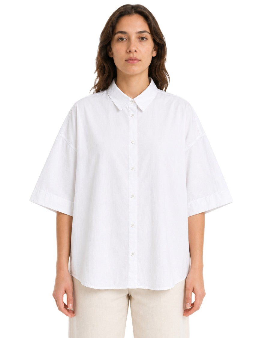 Transit Cotton-Blend Shirt With Classic Italian Collar And Structured Detailing