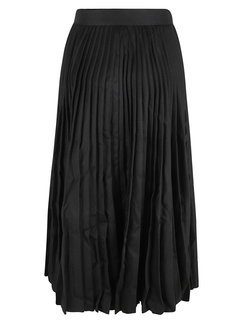 Balenciaga Pleated Long Skirt With Fitted Waistband
