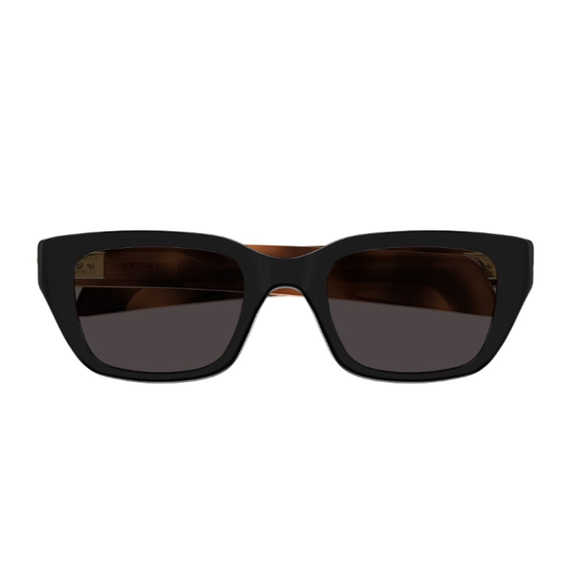 Bottega Veneta Black Bv1393s Ribbon Recycled Acetate Rectangular Sunglasses