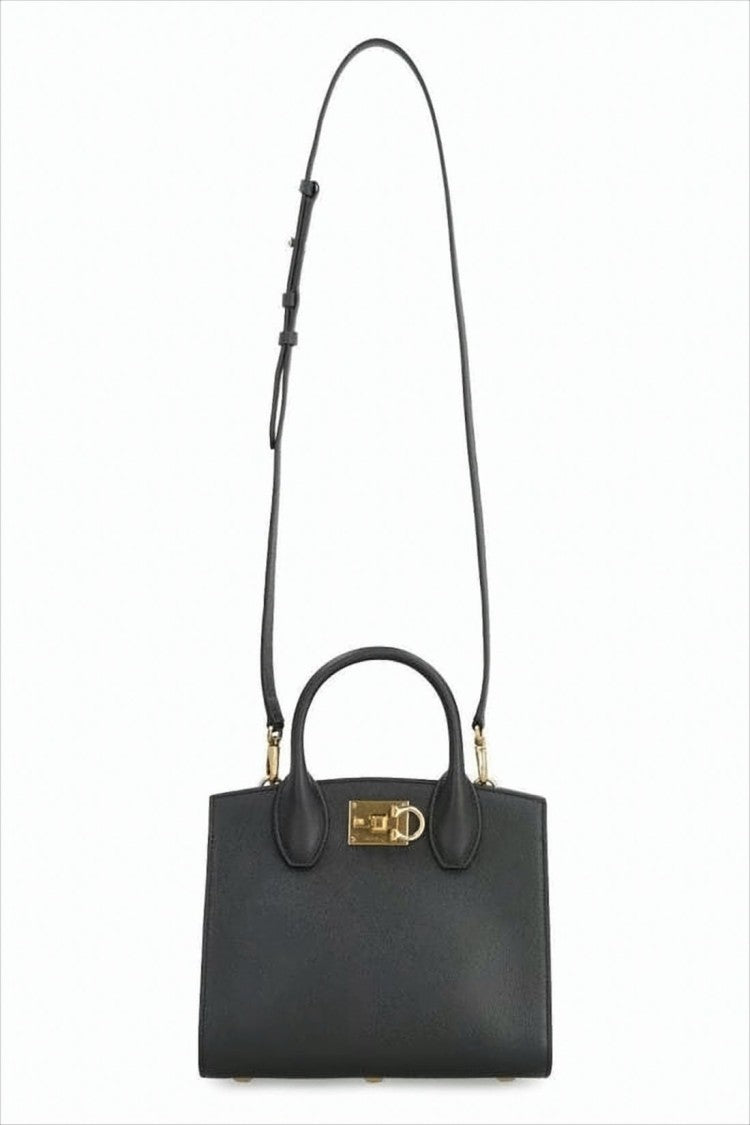 Salvatore Ferragamo Textured Calf Leather Tote Bag
