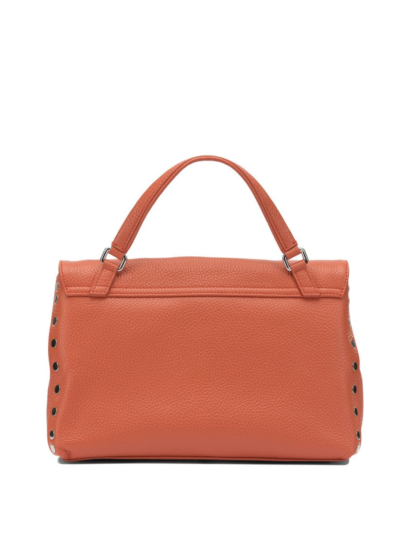 Zanellato Structured Orange Leather Shoulder Bag