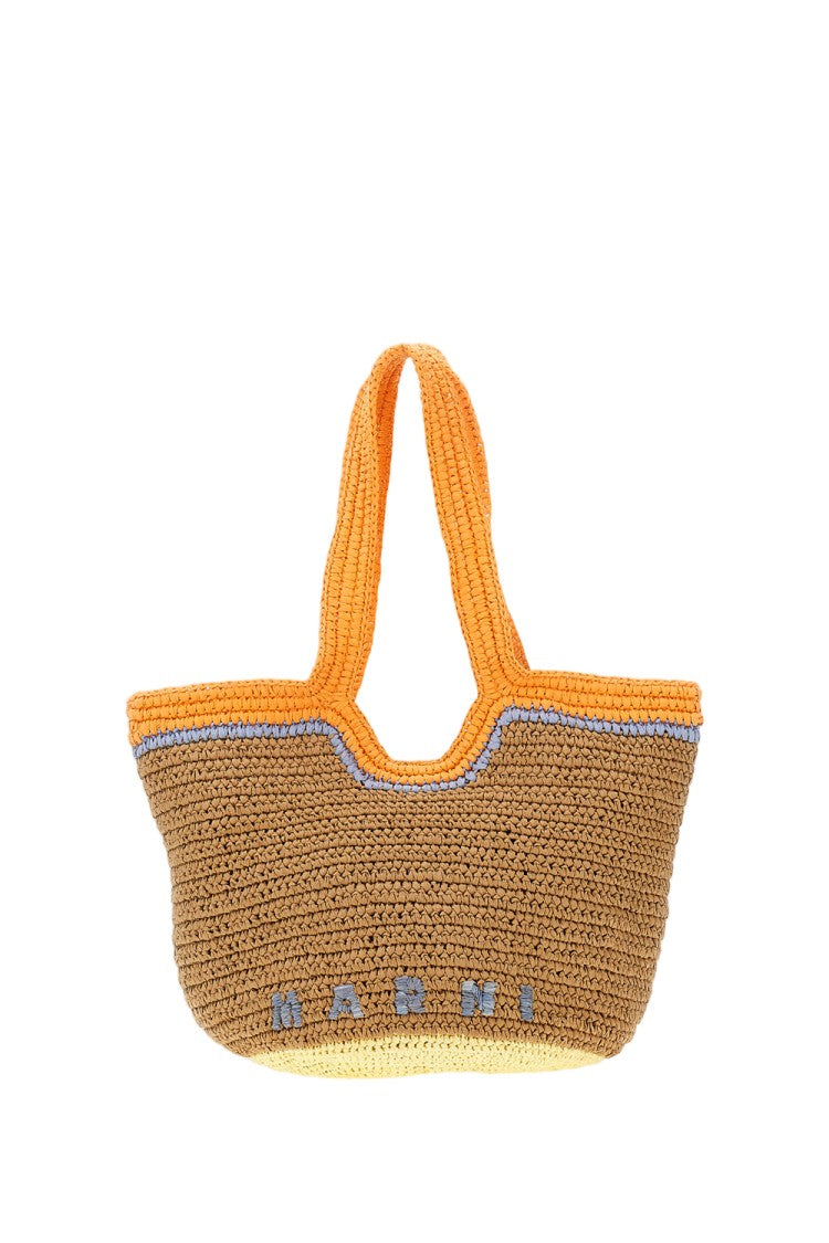 Marni Multicolor Seaside Crochet Hobo Bag