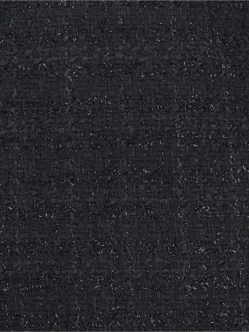 Tagliatore Classic Black Tailored Skirt With Subtle Sheen