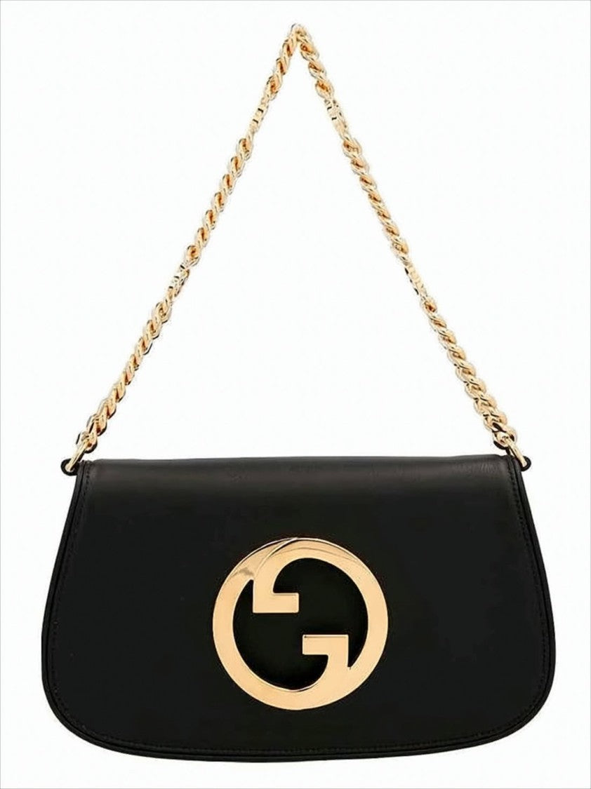 Gucci Rectangular Black Leather Crossbody Bag
