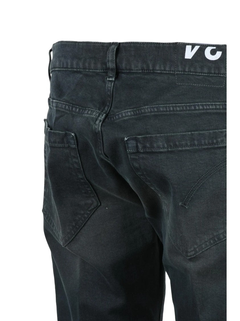 Dondup Green George Faded Skinny-Leg Jeans